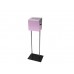 FixtureDisplays® Pink Metal Ballot Box Donation Box Suggestion Box With Black Stand 11064+10918-PINK